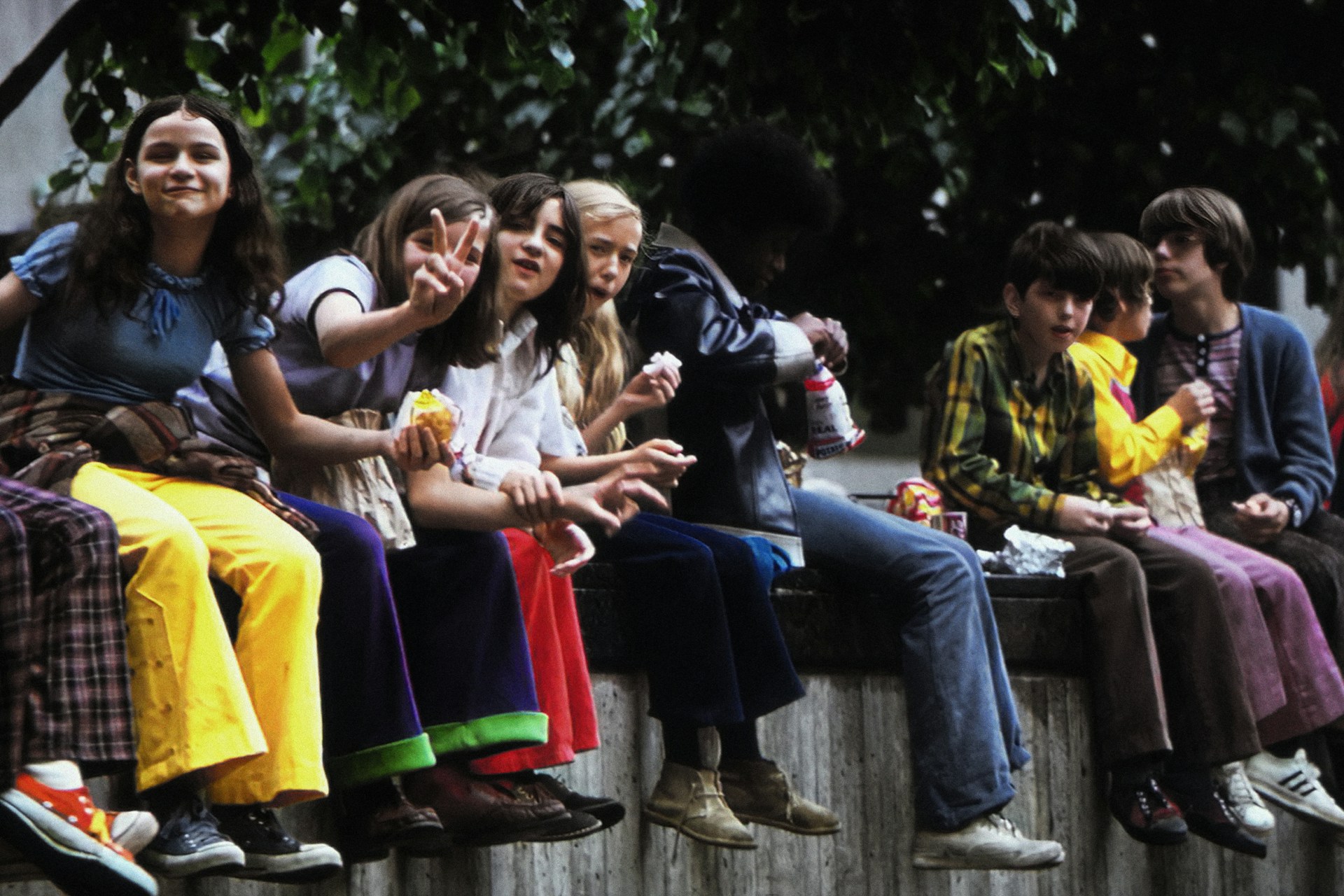 A family heading out together for a day at a theme park